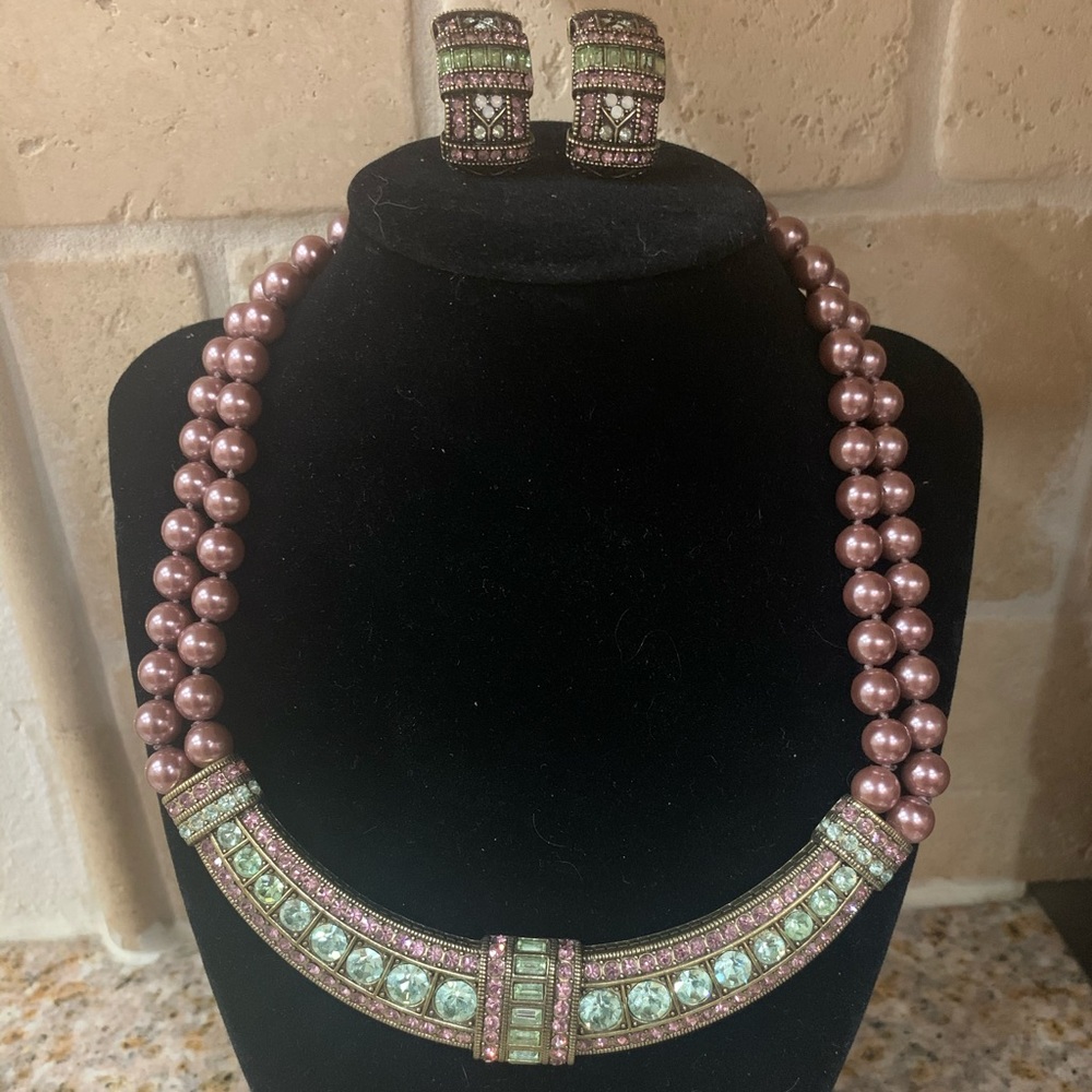 Heidi Daus Necklace and Earrings Set ❤️